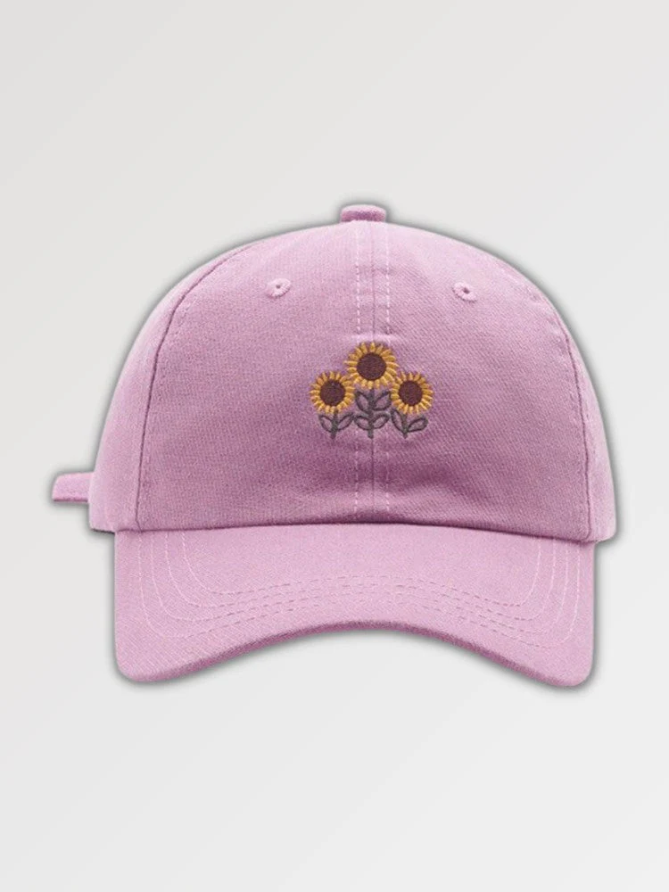 Sunflower' Embroidered Cap - Image 5