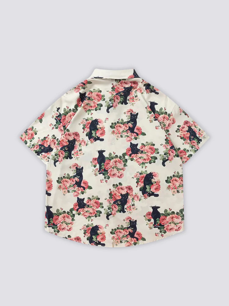 Cat Print Shirt - 子猫 - Image 2