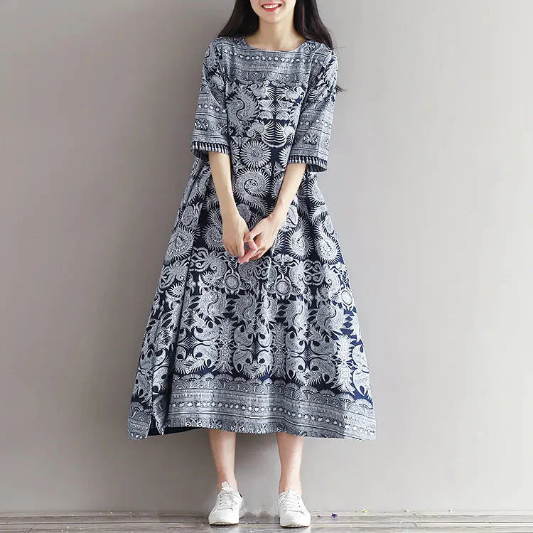 Japanese Pattern Dress 'Agomori' - Image 2