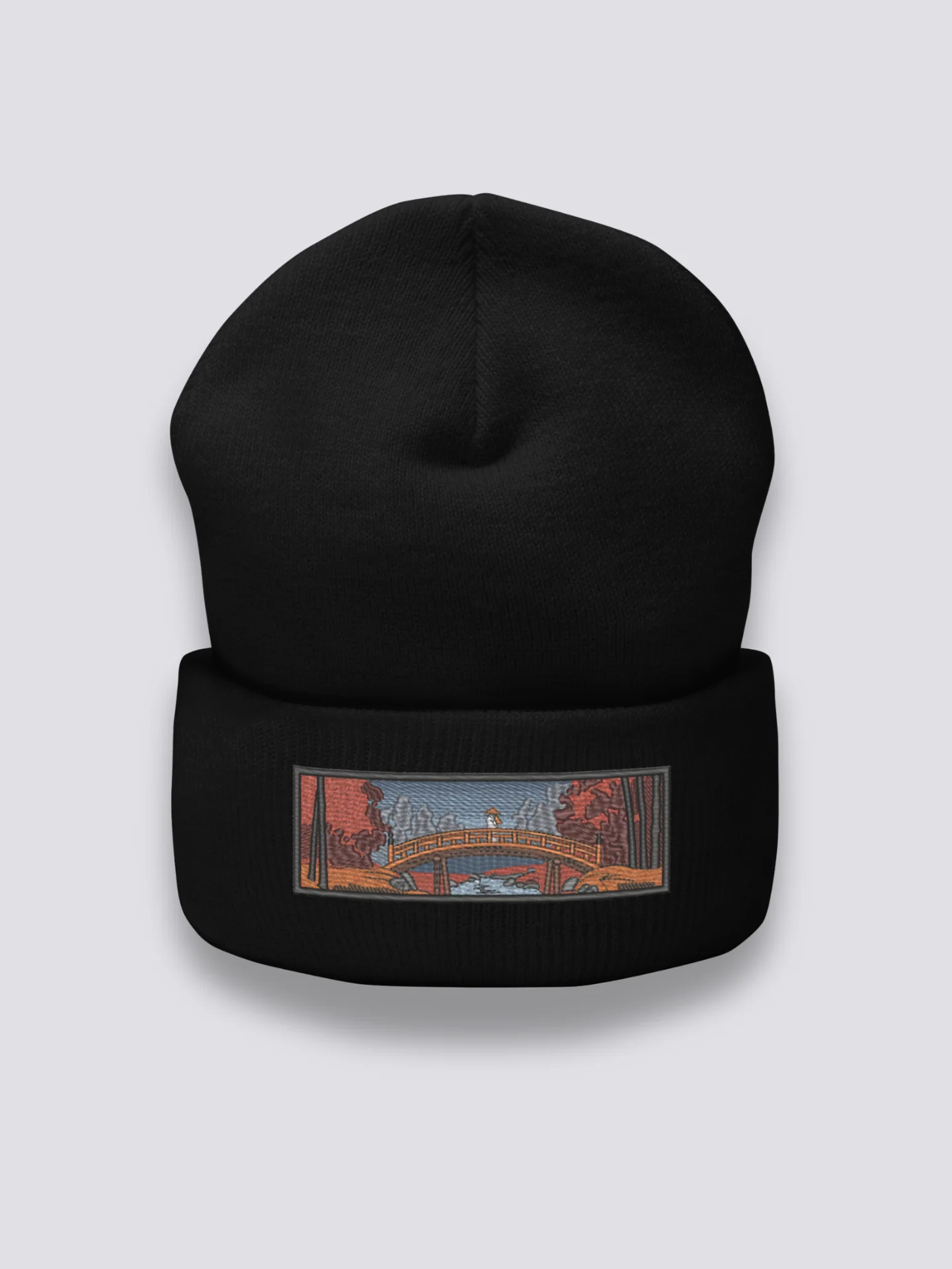 Embroidered Ukiyo-e Beanie - 浮世絵 - Image 2