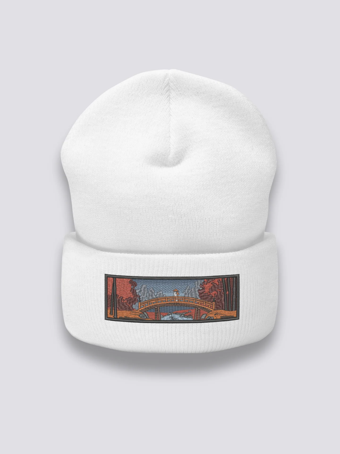 Embroidered Ukiyo-e Beanie - 浮世絵 - Image 3