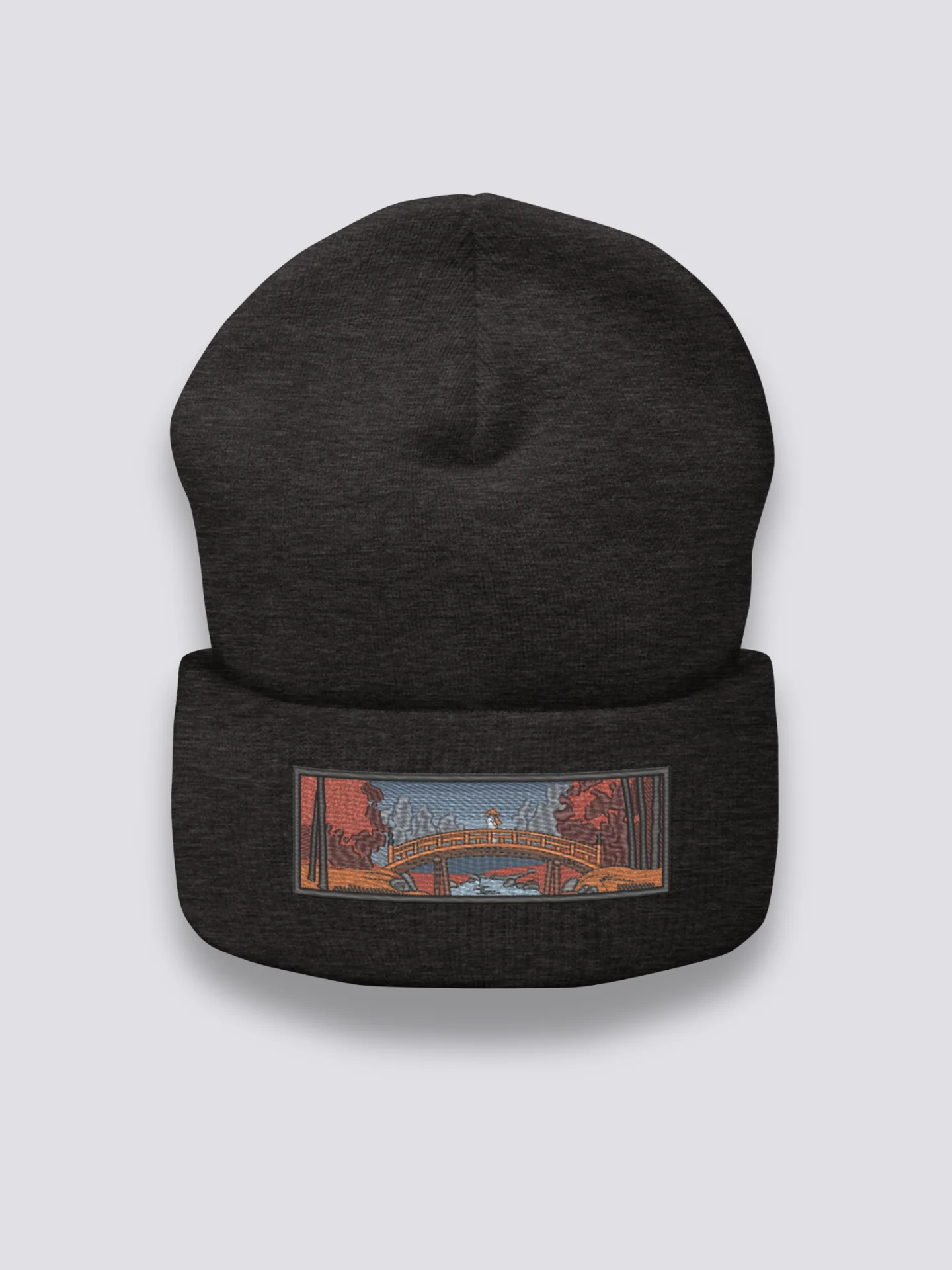 Embroidered Ukiyo-e Beanie - 浮世絵 - Image 4
