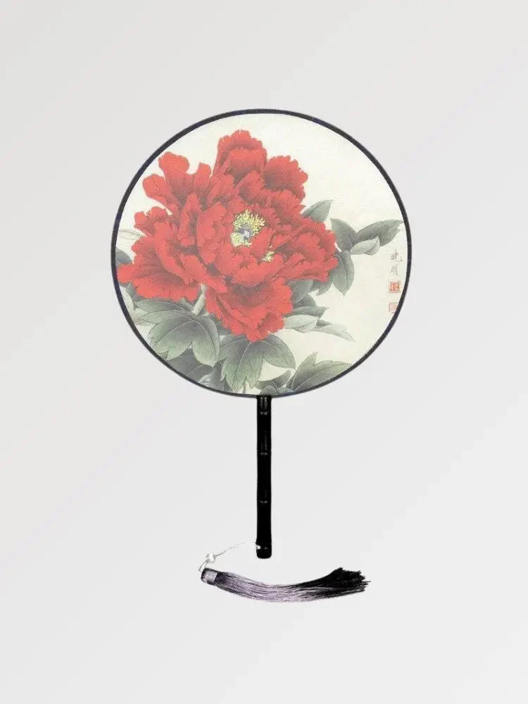 Round Pink Japanese Fan 'Kitanagoya - Image 3
