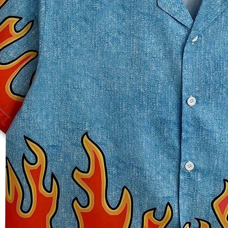 Flame Shirt - 火災 - Image 3