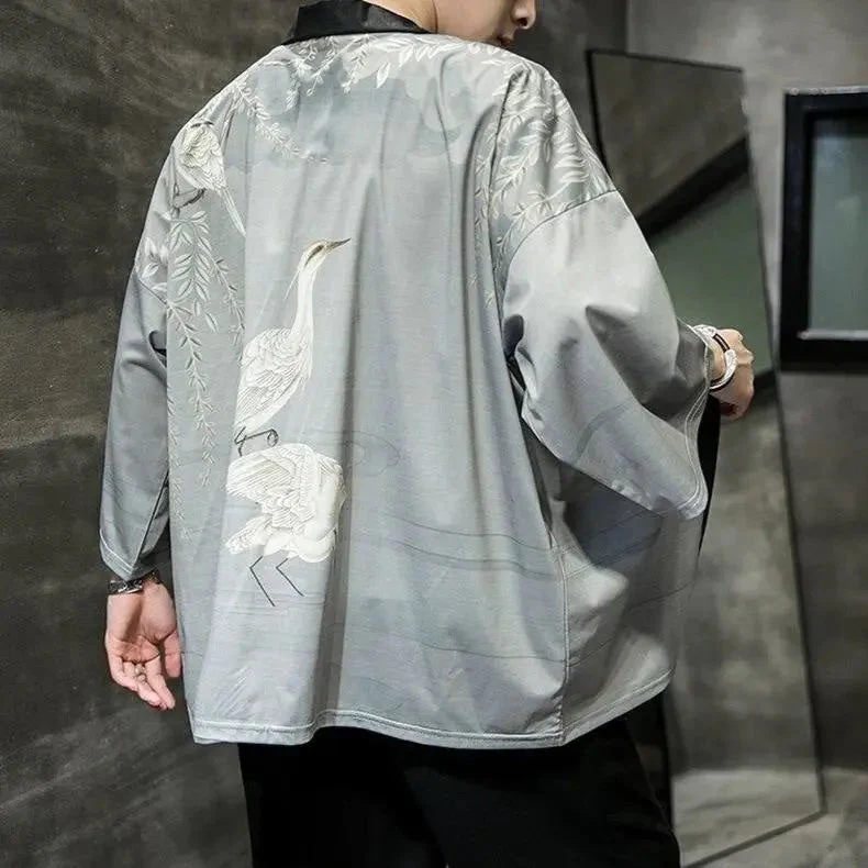 Grey Kimono Jacket 'Tamotsu' - Image 2
