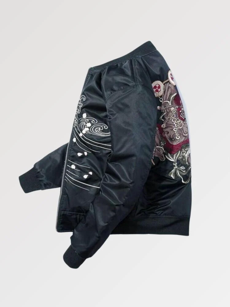 Japanese Bomber Jacket 'Yokai Oniri' - Image 3