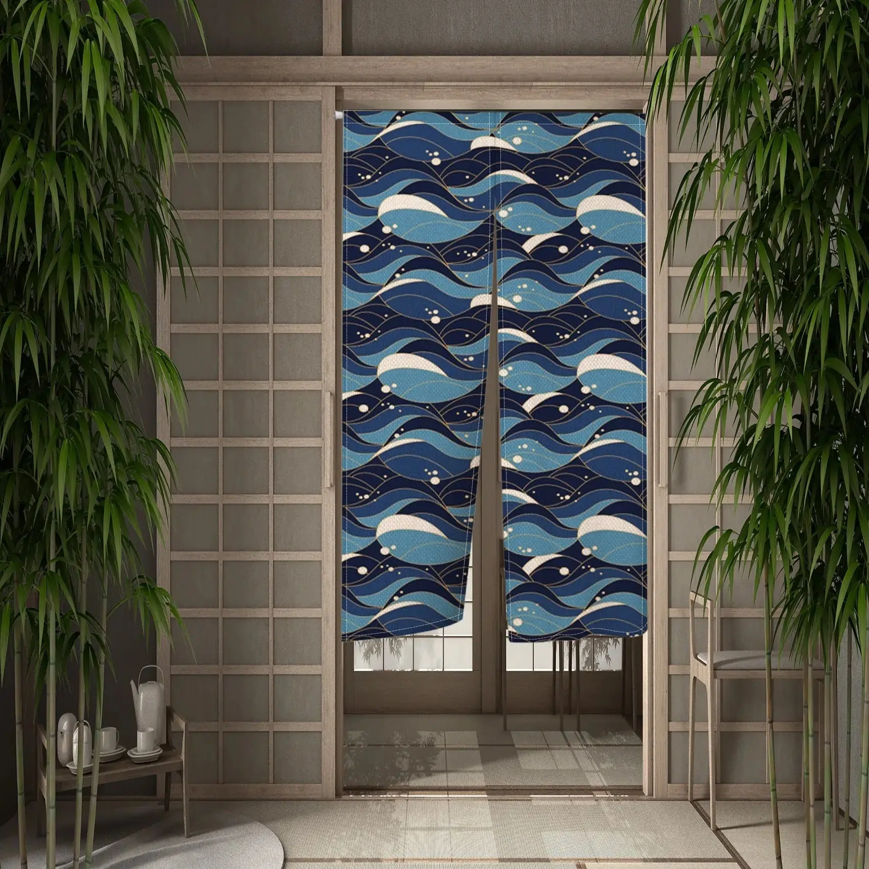 Japanese Noren 'Tsubaki'