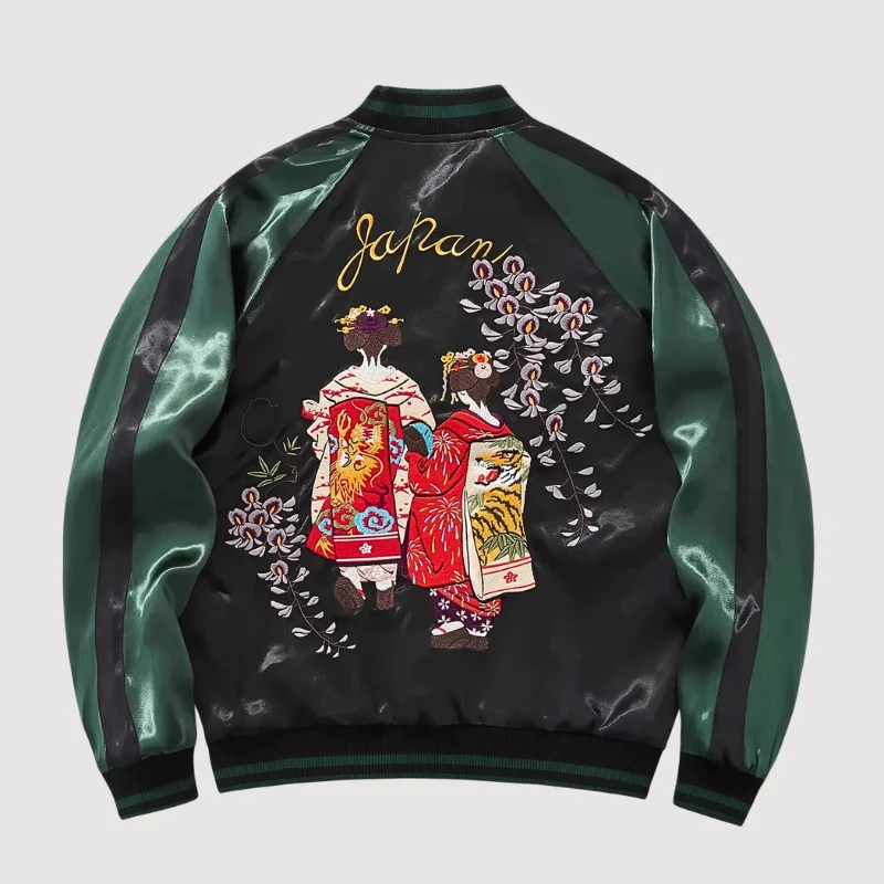 Japanese Embroidered Sukajan 'Hanamachi'