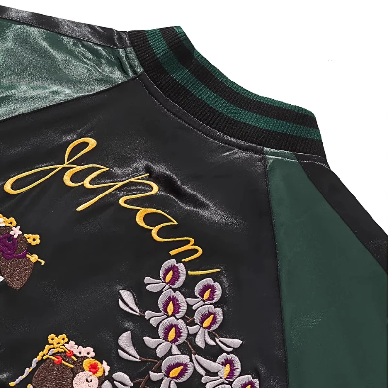 Japanese Embroidered Sukajan 'Hanamachi' - Image 6