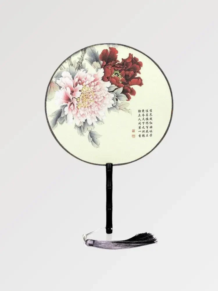 Japanese Round Flowered Fan 'Nisshin - Image 3