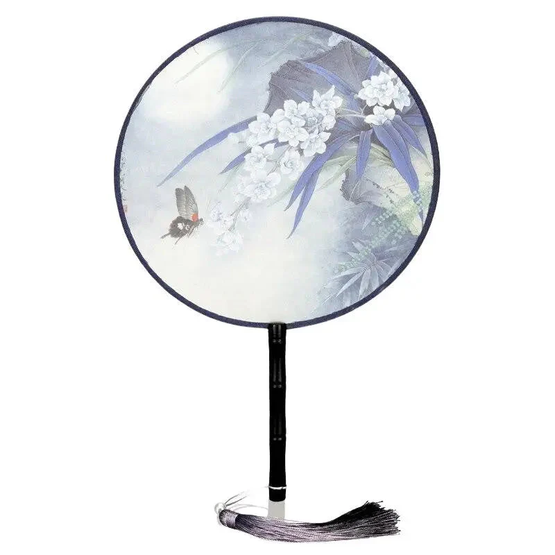 Round Pastel Japanese Fan 'Inazawa' - Image 2