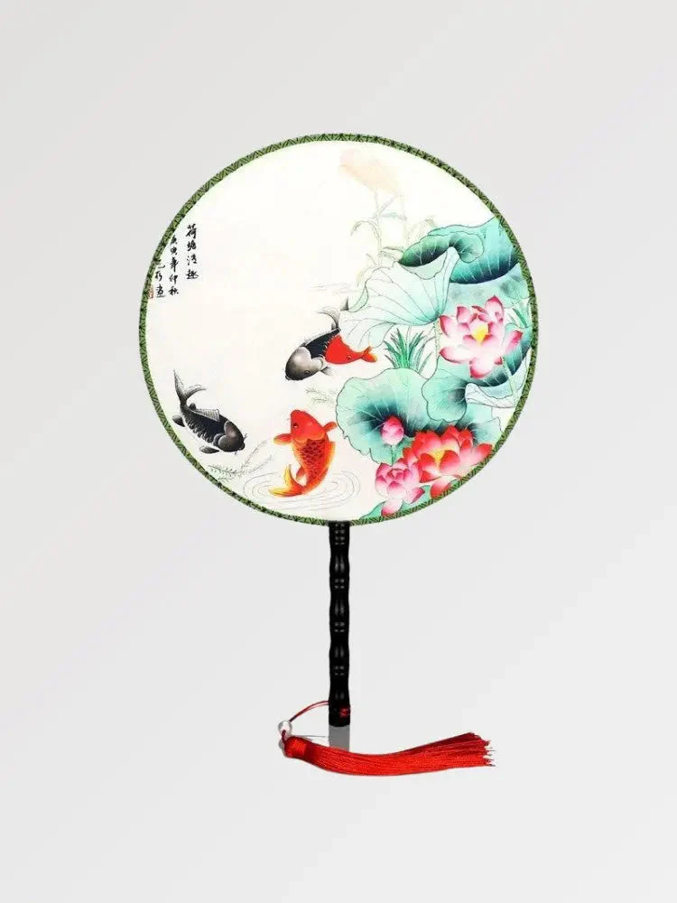 Japanese fish fan 'Chita' motif