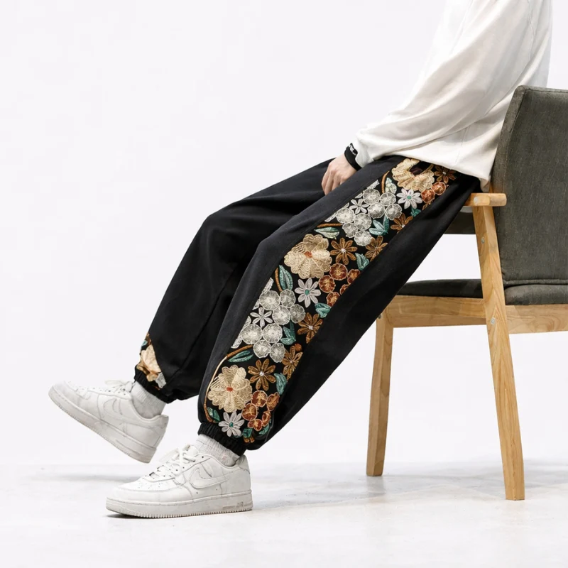 Japanese Floral Pants 'Sakura' - Image 5