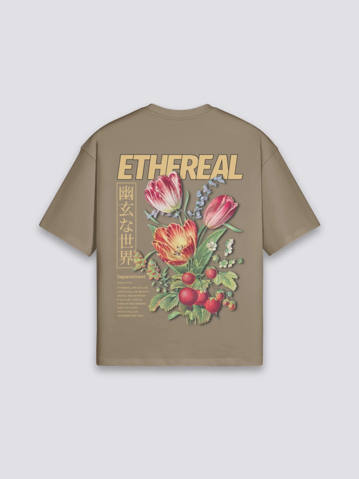 Japanese Flower T-Shirt - フラワーズ - Image 2