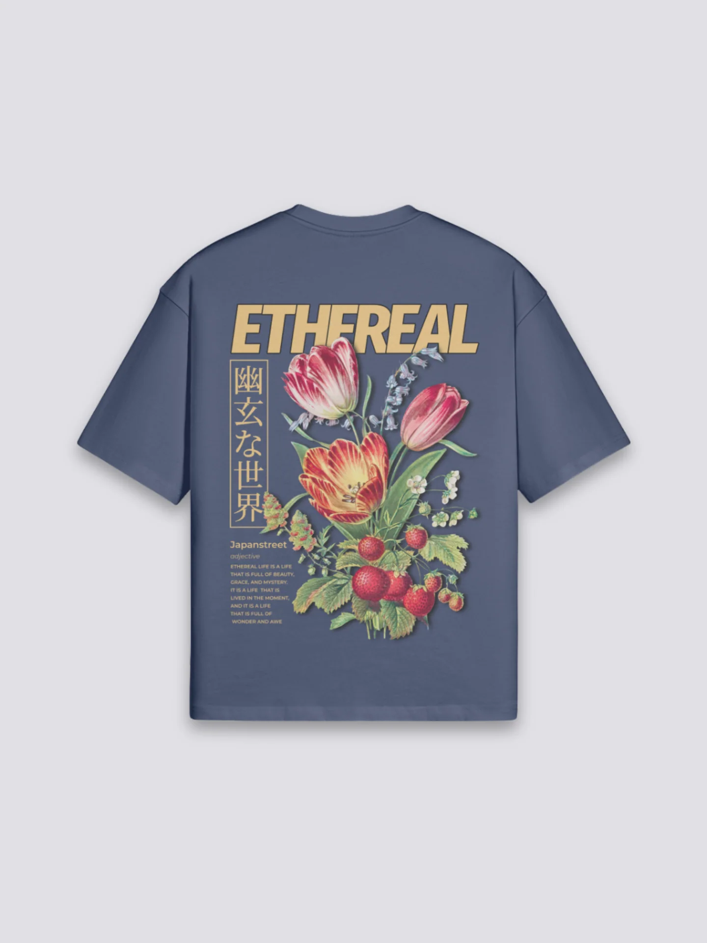 Japanese Flower T-Shirt - フラワーズ - Image 3