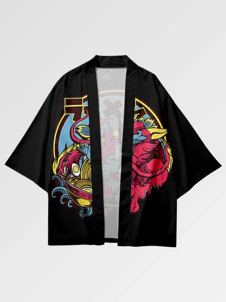 Japanese Haori Pattern 'Dragon x Ramen' - Image 2