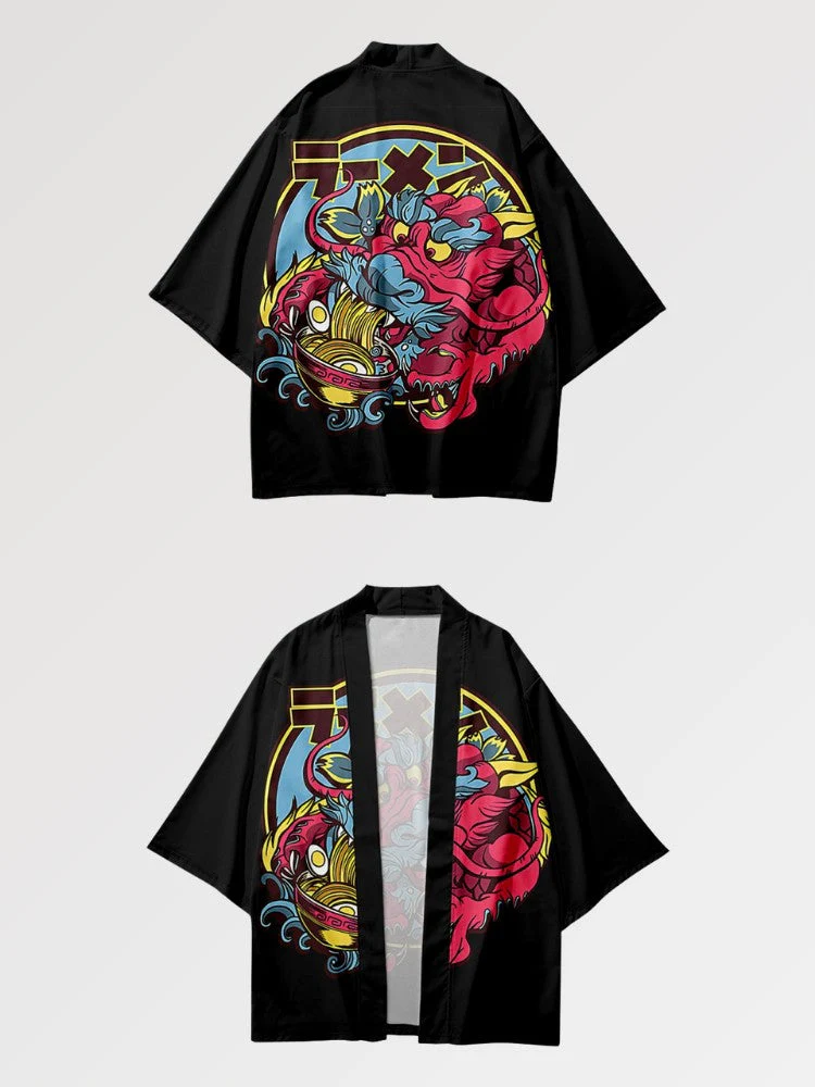Japanese Haori Pattern 'Dragon x Ramen' - Image 3