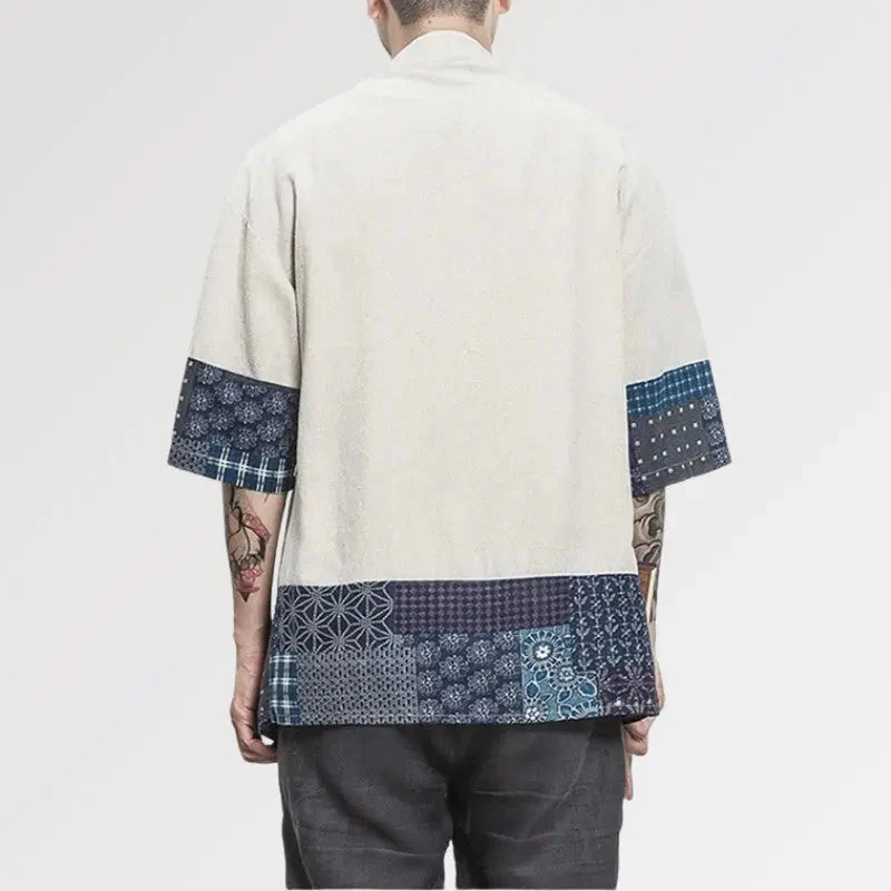 Japanese Kimono Jacket Mens 'Mitsuo' - Image 2