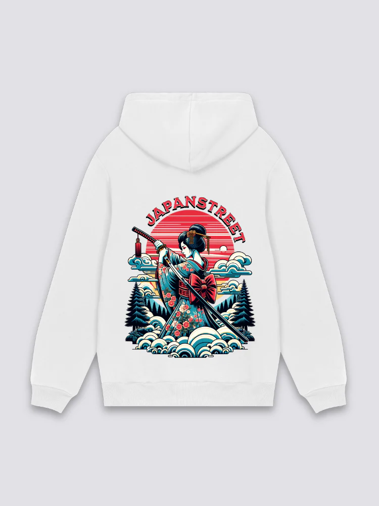 Japanese Print Hoodie - げいしゃ - Image 2