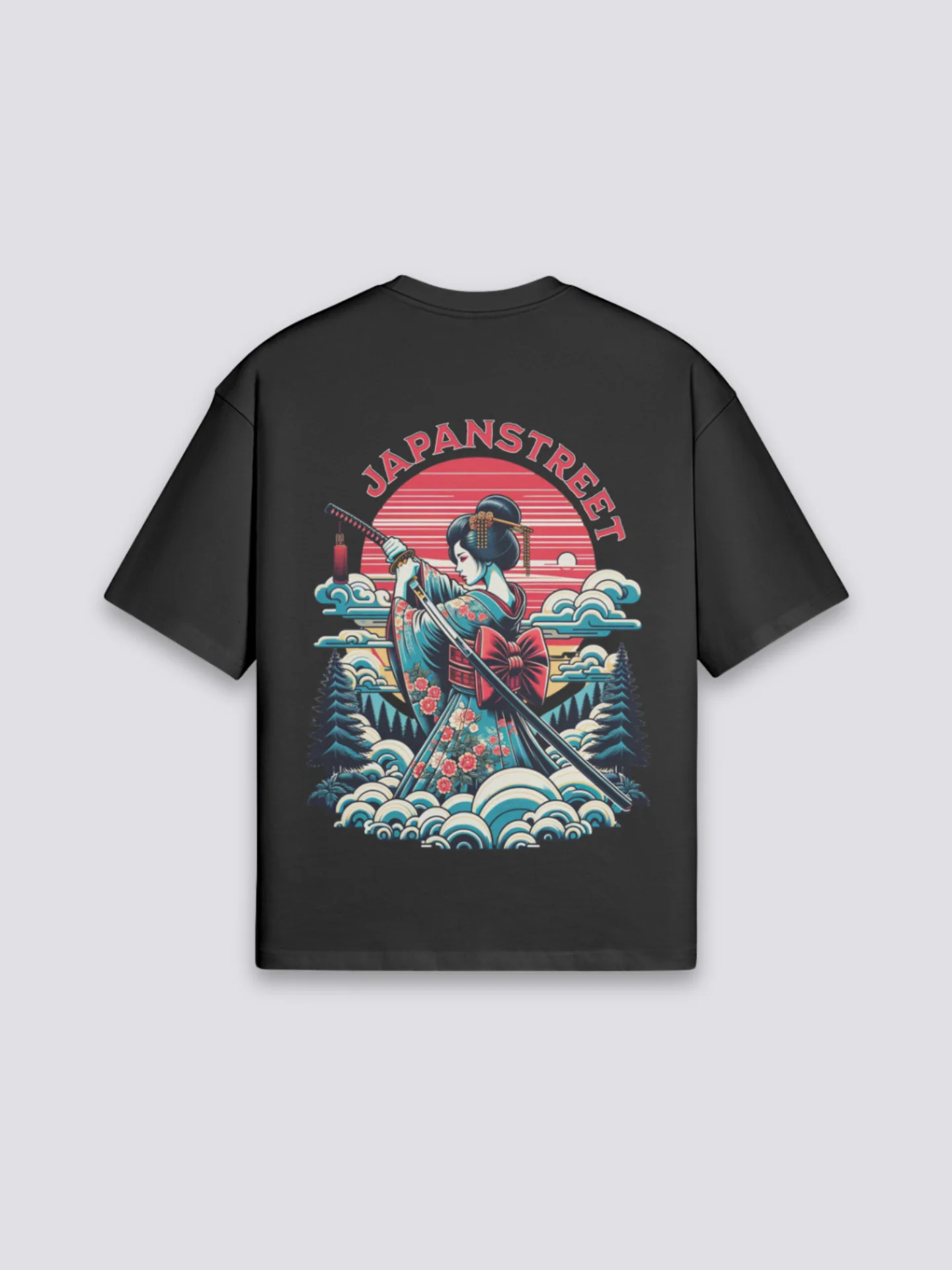 Japanese Print T-Shirt - げいしゃ - Image 2