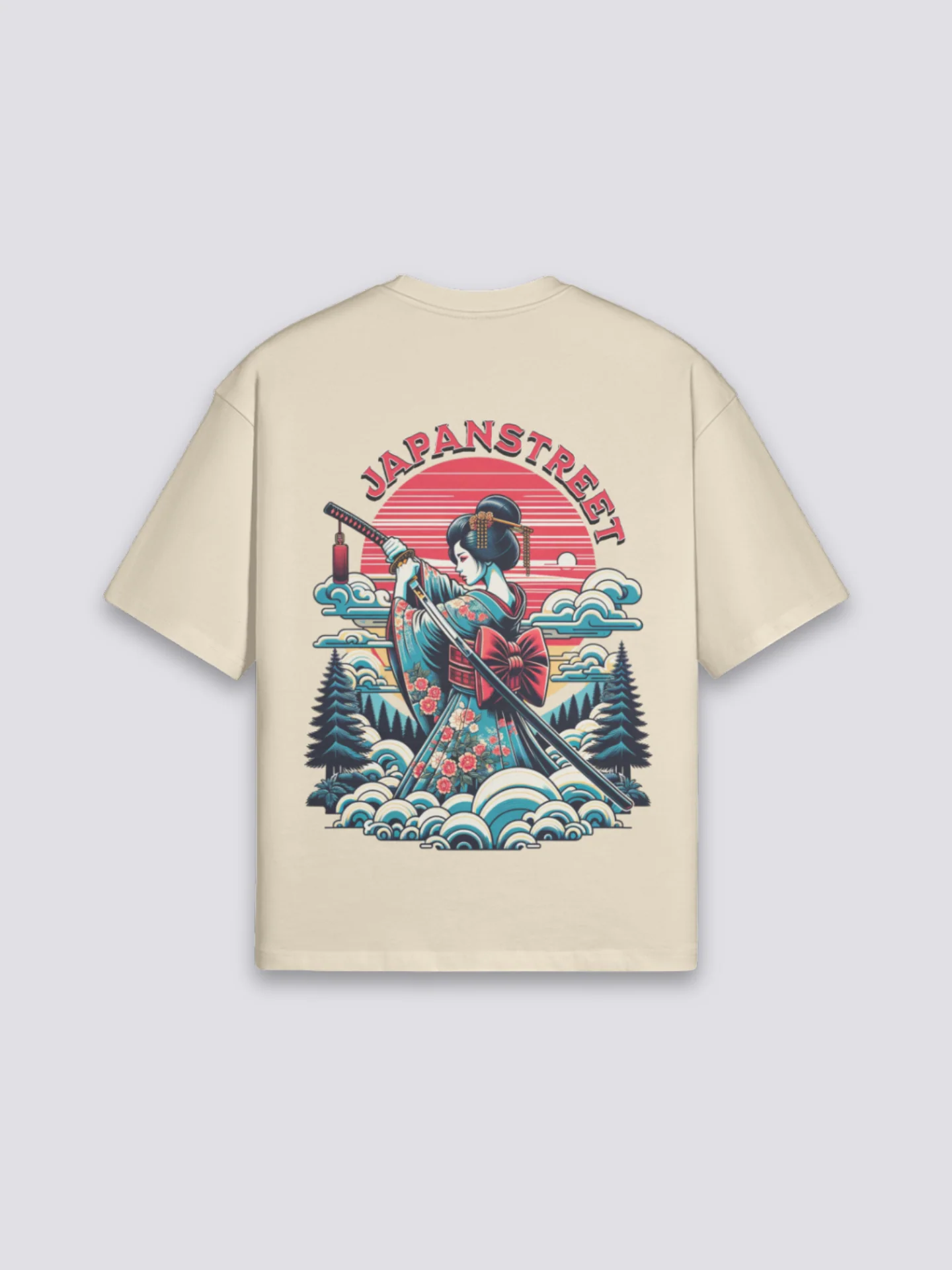 Japanese Print T-Shirt - げいしゃ - Image 4