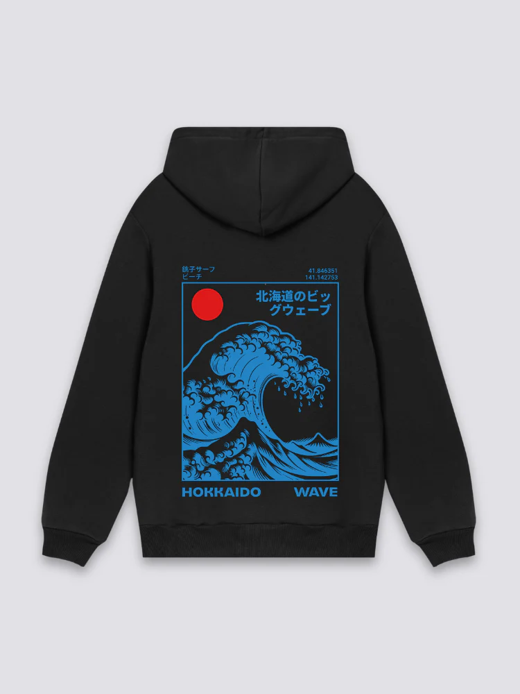 Kanagawa Wave Hoodie - 葛飾 北斎