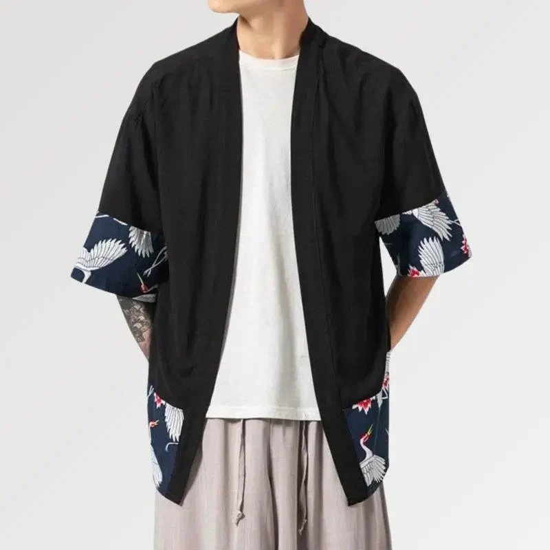 Kimono Cardigan Mens 'Hisashi' - Image 3