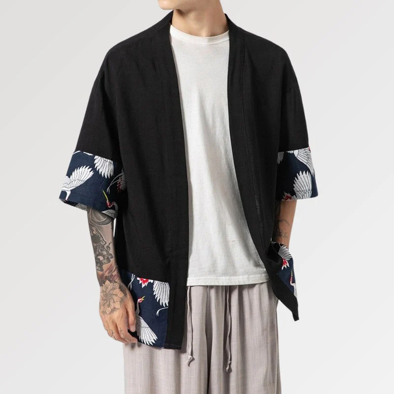 Kimono Cardigan Mens 'Hisashi' - Image 4