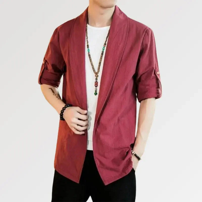 Kimono Suit Jacket Mens 'Shigeru' - Image 4