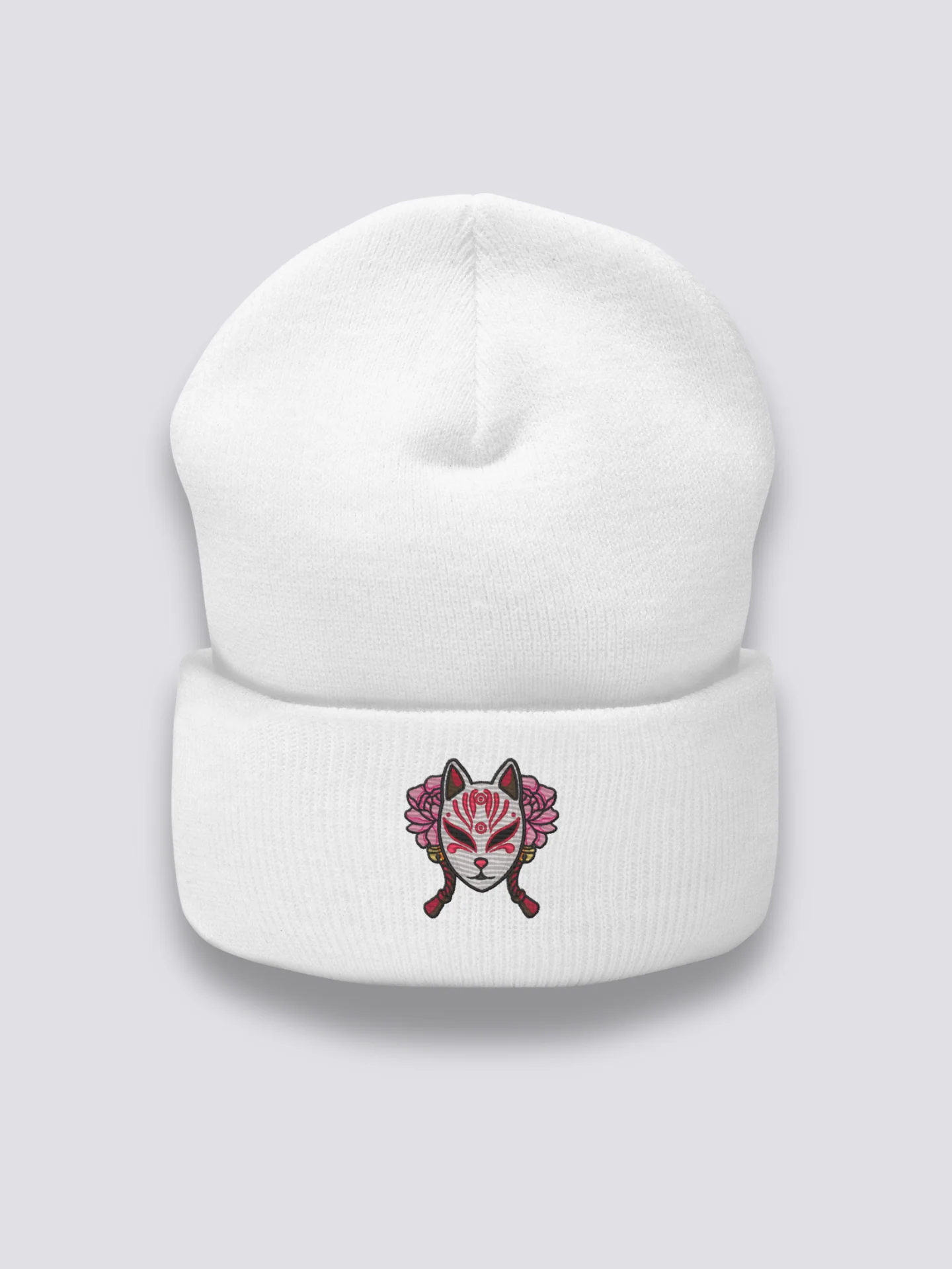 Kitsune Mask Beanie - キツネのお面 - Image 4