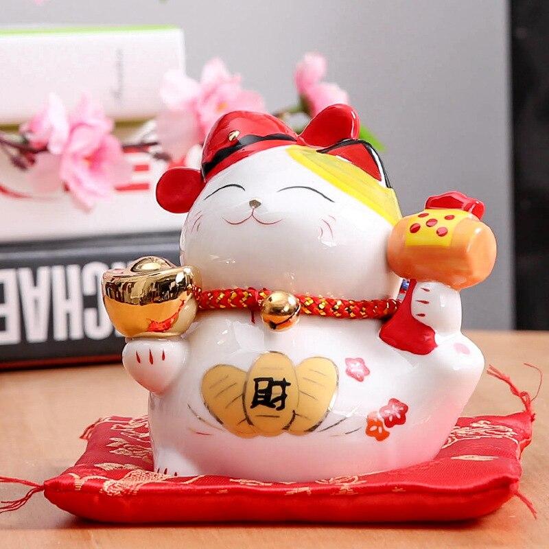 Maneki Neko Piggy bank 'Porcelain' - Image 2