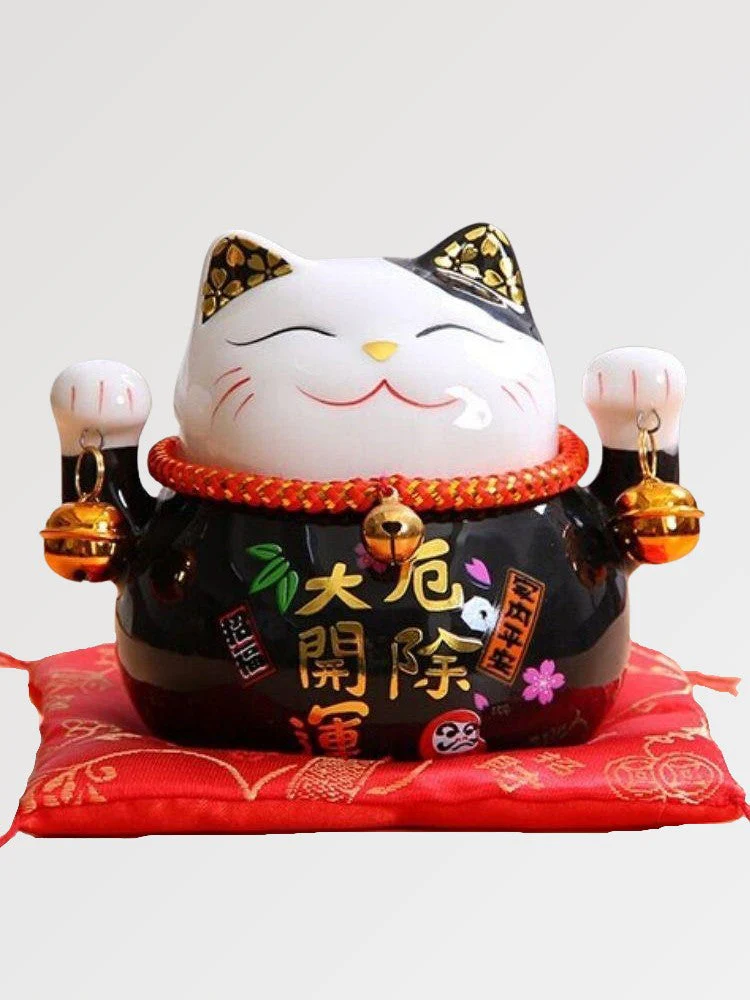 Maneki Neko Money Box 'Black'