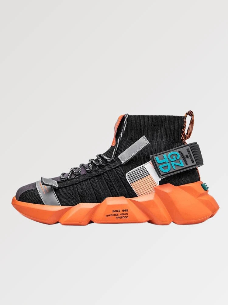 Orange Platform Sneakers 'Narashino' - Image 2
