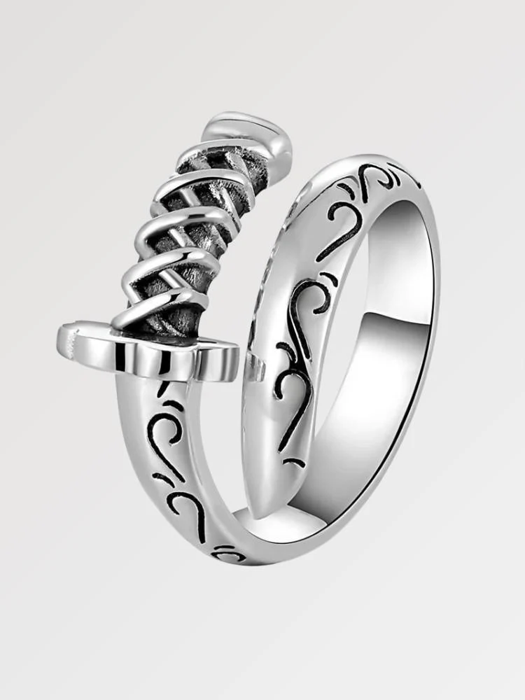 Silver Katana Ring 'Hikari