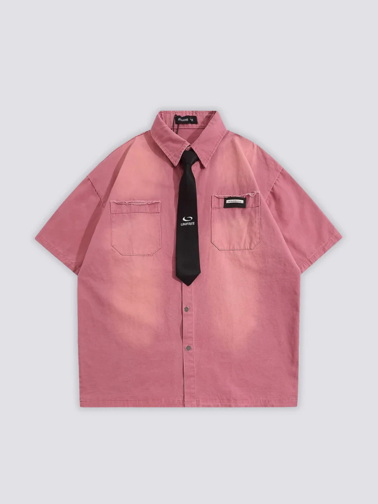 Shirt with Tie - ネクタイ - Image 3