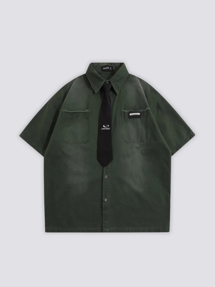 Shirt with Tie - ネクタイ - Image 4