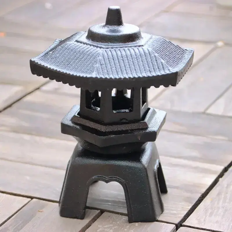 Small Japanese cast iron lantern - Image 4