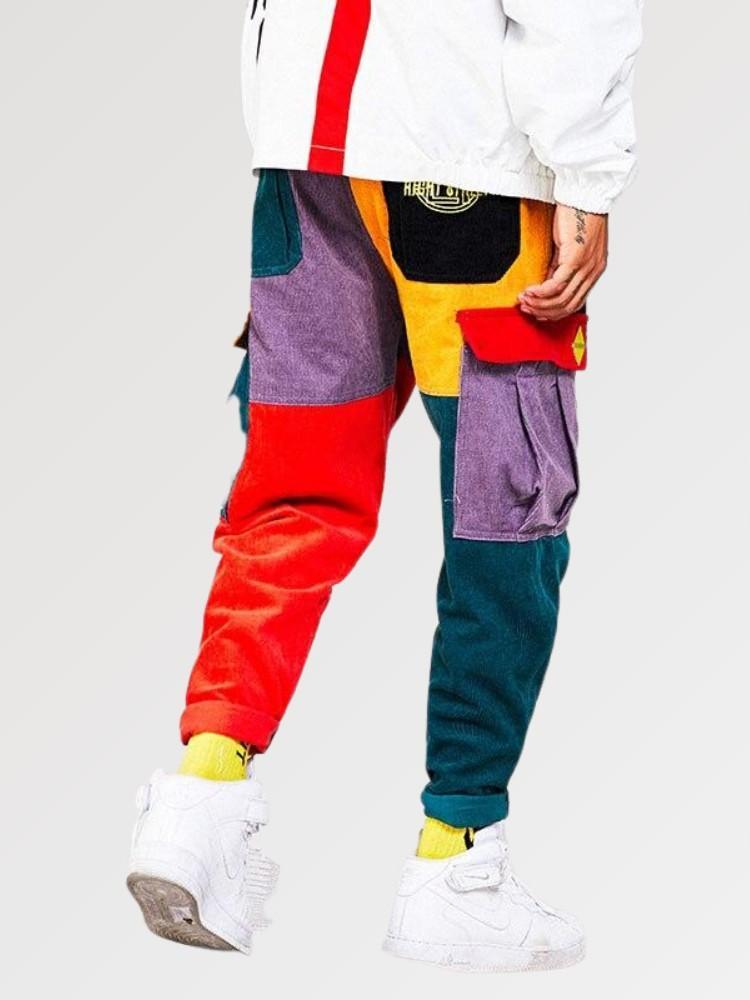 Streetwear Cargo Pants Mens 'Colometric' - Image 2