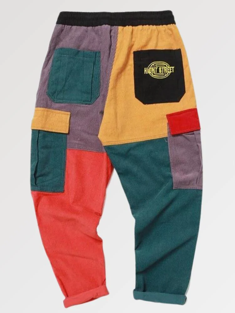 Streetwear Cargo Pants Mens 'Colometric' - Image 5