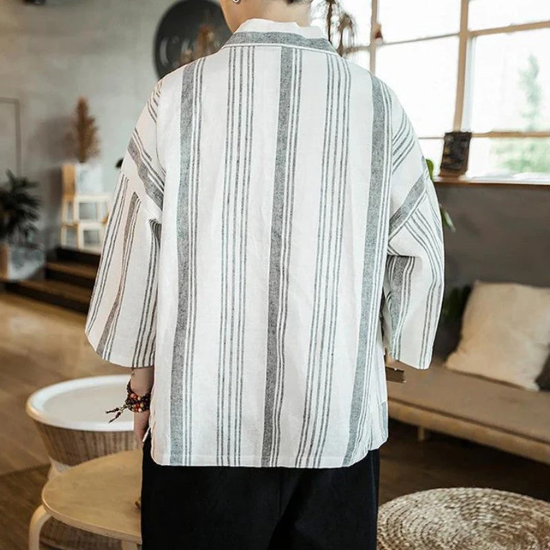 Striped Kimono Cardigan 'Shurina' - Image 4