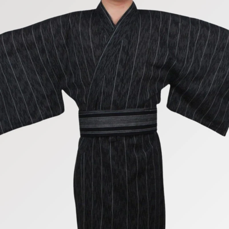 Men's Black Yukata 'Murayama' - Image 2